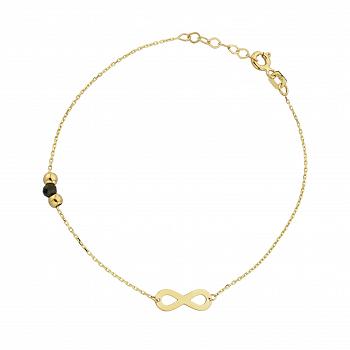 Bransoletka złota nieskończoność i kulki FUG2-21-B00432-2