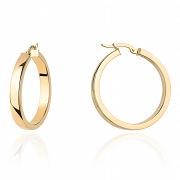 Kolczyki złote szerokie koła 2,9cm FUG7-17-K01029-2