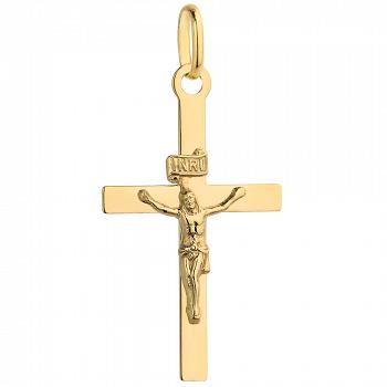 Złoty krzyżyk gładki FUG4-15-C00030-2