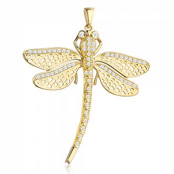 Zawieszka złota ważka FUG6-37-Z00550-2