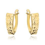 Kolczyki złote diamentowane na angielskim zapięciu FUG7-K01311-375