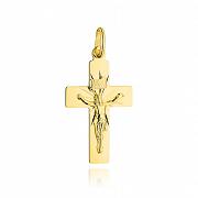 Złoty krzyżyk diamentowany z Jezusem FUG4-15-C00092-2