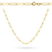 Naszyjnik złoty ogniwa i znak nieskończoności FUG3-N00678-585