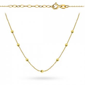 Naszyjnik złoty celebrytka gładkie kuleczki FUG3-21-N00342-2