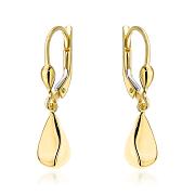 Kolczyki złote wiszące łezki FUG7-17-K01658-2