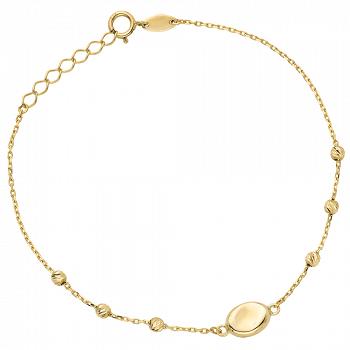 Bransoletka złota diamentowane kulki FUG2-17-B00552-2