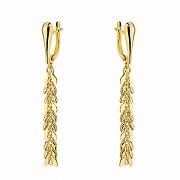 Kolczyki złote wiszące plecione FUG7-34-K01444-2