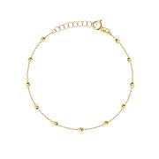 Bransoletka złota diamentowane owalne elementy FUG2-B01162-585