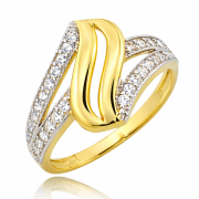 Pierścionek zaręczynowy  z cyrkoniami XP1773