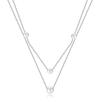 Naszyjnik stal szlachetna z perłami FUGTGN1137S