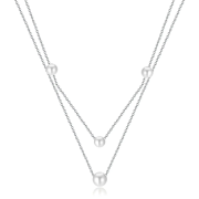 Naszyjnik stal szlachetna z perłami FUGTGN1137S