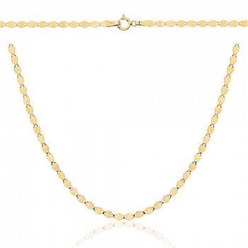 Naszyjnik złoty delikatne blaszki 50 cm FUG3-17-N00464-2