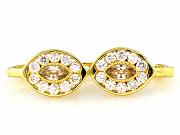 Kolczyki złote z cyrkoniami KL3593 