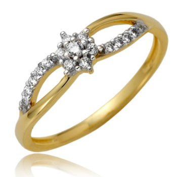 Pierścionek zaręczynowy z cyrkoniami P1873