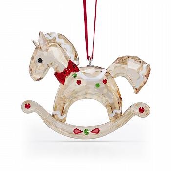 Figurka SWAROVSKI • Świąteczny koń na biegunach 5627608
