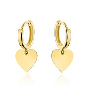 Kolczyki złote wiszące serca FUG7-21-K01719-2