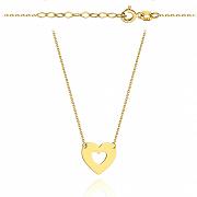 Naszyjnik złoty serce w sercu FUG3-21-CN00180-2