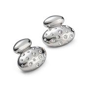 Kolczyki damskie stal szlachetna z białymi kamieniami FUGJDE2403124S