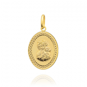 Medalik z żółtego złota Matka Boska Częstochowska FUG5-15-M00083-2