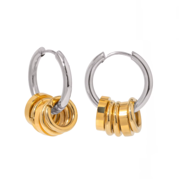 Kolczyki pozłacane FUGJDE2405019-PS