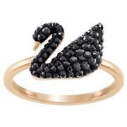Pierścionek Swarovski • Iconic Swan Ring Black Rose 5358024 5366580 5366578 5366585