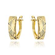 Kolczyki złote diamentowane na angielskim zapięciu FUG7-K01828-585