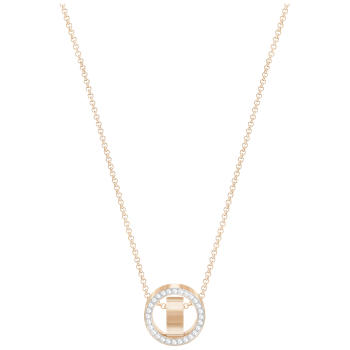 Naszyjnik SWAROVSKI • Hollow Pendant, Small, White, Rose gold plating 5289495