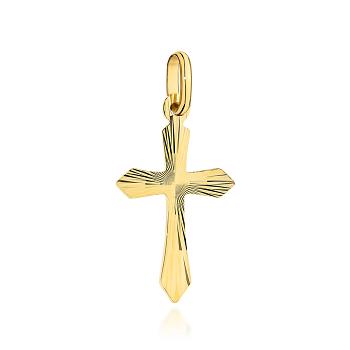 Złoty krzyżyk diamentowany FUG4-C00144-585