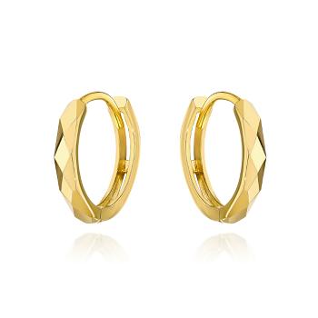 Kolczyki złote diamentowane kółeczka 1,2cm FUG7-K00765-375