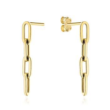 Kolczyki złote długie ogniwa FUG7-17-K01592-2