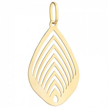 Zawieszka złota ażurowy liść FUG6-20-Z00300-2