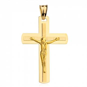 Złoty krzyżyk z wizerunkiem Jezusa FUG4-9-C00110-2