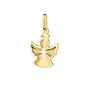 Zawieszka złoty aniołek z krzyżem mały FUG6-9-Z00340-2