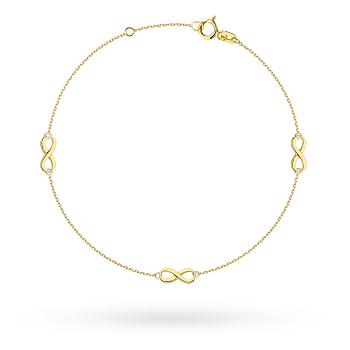 Bransoletka złota znaki nieskończoności FUG2-B01192-585