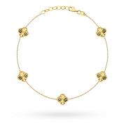 Bransoletka diamentowane koniczyny FUG2-B01065-585