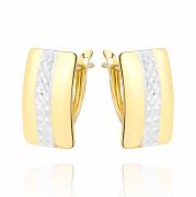 Kolczyki z dwukolorowego złota FUG7-25-K00608-2