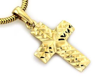 Zawieszka złota krzyż 