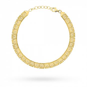 Bransoletka złota diamentowane kwadraty FUG2-25-B00937-2