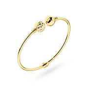 Bransoletka złota sztywna z kulkami FUG2-34-B00968-2