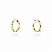 Kolczyki złote kółka diamentowane 1,2cm FUG7-33-K01494-2