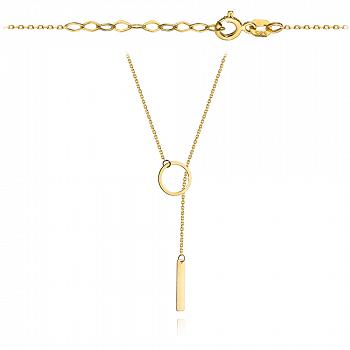 Naszyjnik złoty kółeczko  FUG3-25-N00195-2