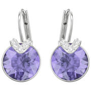 Kolczyki SWAROVSKI • Bella V Pierced Earrings, Violet, Rhodium plating 5389358