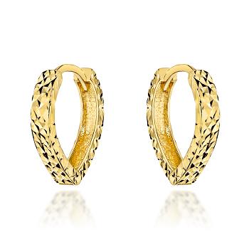 Kolczyki złote diamentowane łezki FUG7-K01825-585