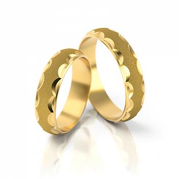 Obrączki ślubne żółte złoto 5mm próba 333 • XFS124