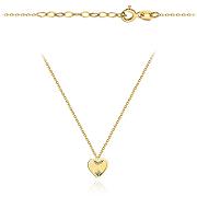 Naszyjnik złoty diamentowane serce FUG3-N00590-375