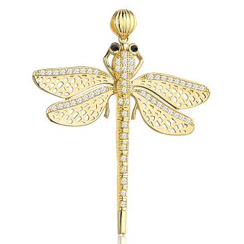 Zawieszka złota ważka FUG6-Z00597-585