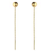 Kolczyki złote przewlekane kulki FUG7-K01813-585