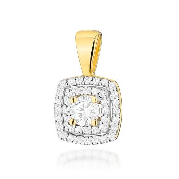 Zawieszka z żółtego złota z brylantami FZ506-585-B0.50