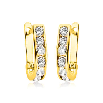 Kolczyki złote z cyrkoniami XFZ1460B