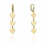 Kolczyki złote liscie FUG7-4-K00439-2